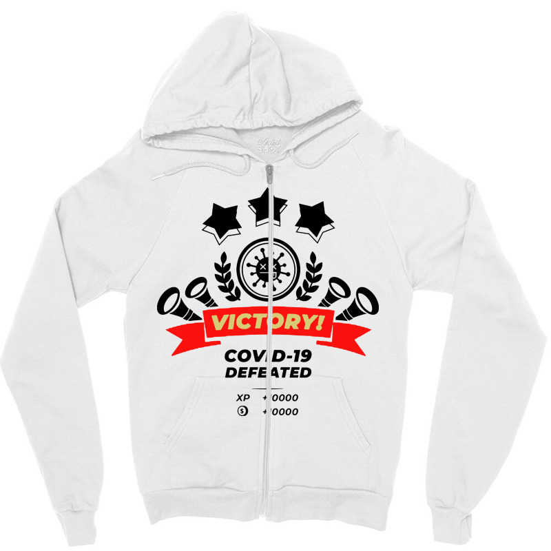 Defeated Zipper Hoodie | Artistshot