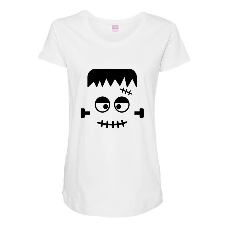 Frankie Face For Halloween Costumes Maternity Scoop Neck T-shirt by Qudkin | Artistshot