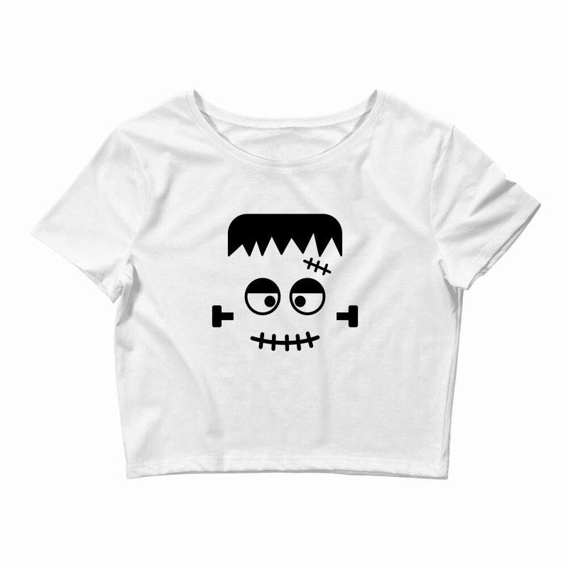 Frankie Face For Halloween Costumes Crop Top by Qudkin | Artistshot