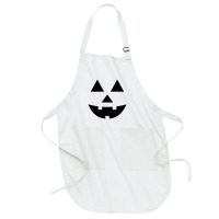 Black Pumpkin Face For Halloween Costumes Full-length Apron | Artistshot