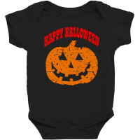 Happy Halloween Vintage Pumpkin Baby Bodysuit | Artistshot