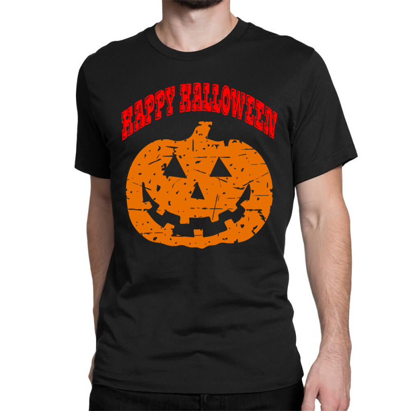 Happy Halloween Vintage Pumpkin Classic T-shirt by Qudkin | Artistshot