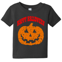 Happy Halloween Vintage Pumpkin Baby Tee | Artistshot