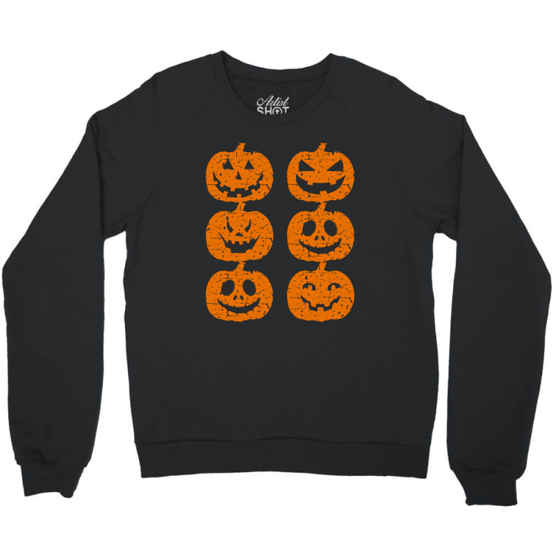 Pumpkin Crew Retro Squad Crewneck Sweatshirt by Qudkin | Artistshot