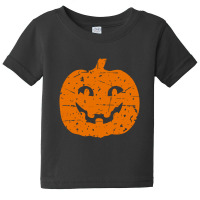 Pumpkin Vintage Smile Baby Tee | Artistshot