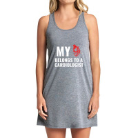 Cardiologist Doctor Funny Heart White Tank Dress | Artistshot