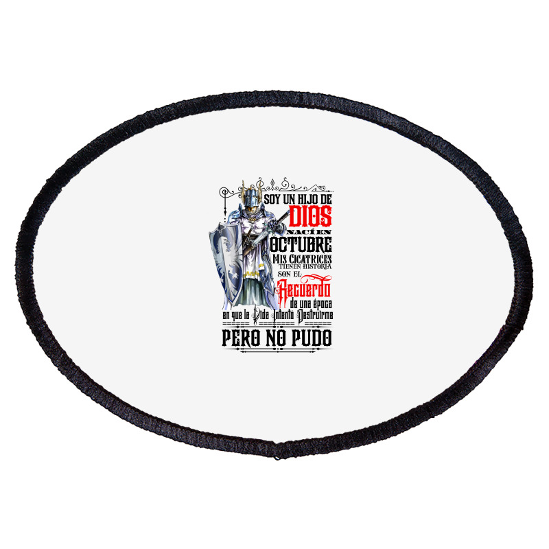 Soy Un Hijo De Dios Oval Patch | Artistshot