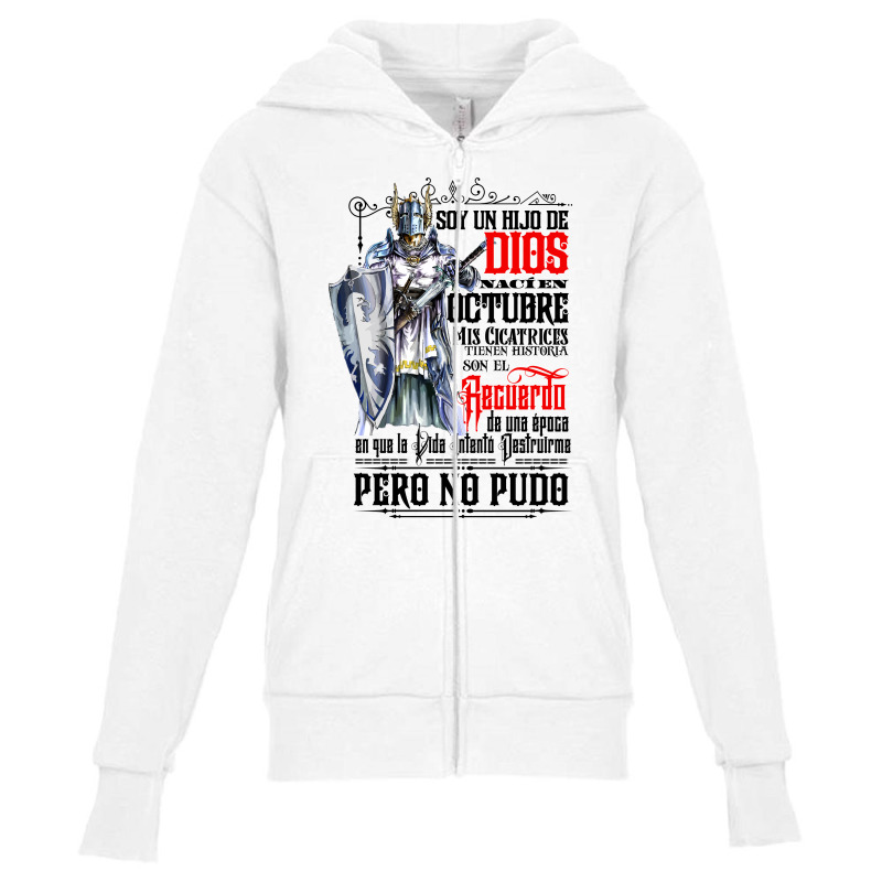 Soy Un Hijo De Dios Youth Zipper Hoodie | Artistshot