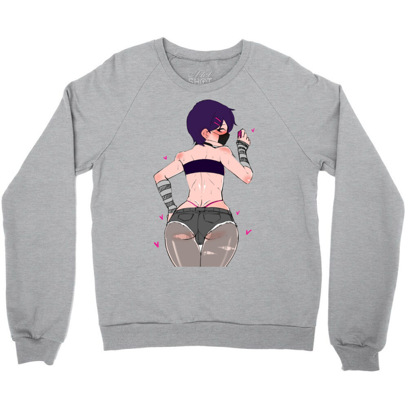 Shadman,shadbase,cartoon,badass,vulture,anime,text,outer Banks,hallowe Crewneck Sweatshirt by Ha Thu | Artistshot