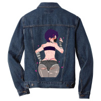 Shadman,shadbase,cartoon,badass,vulture,anime,text,outer Banks,hallowe Men Denim Jacket | Artistshot