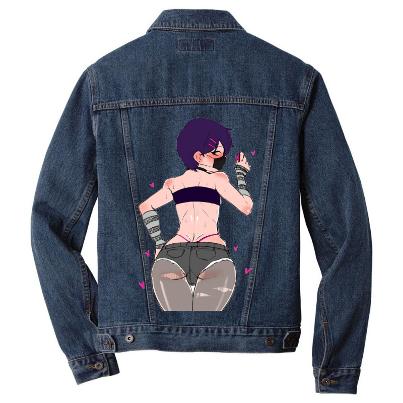 Shadman,shadbase,cartoon,badass,vulture,anime,text,outer Banks,hallowe Men Denim Jacket by Ha Thu | Artistshot