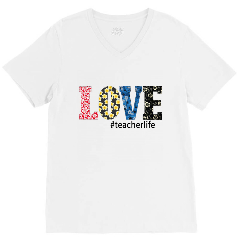 Love Teacher V-neck Tee | Artistshot