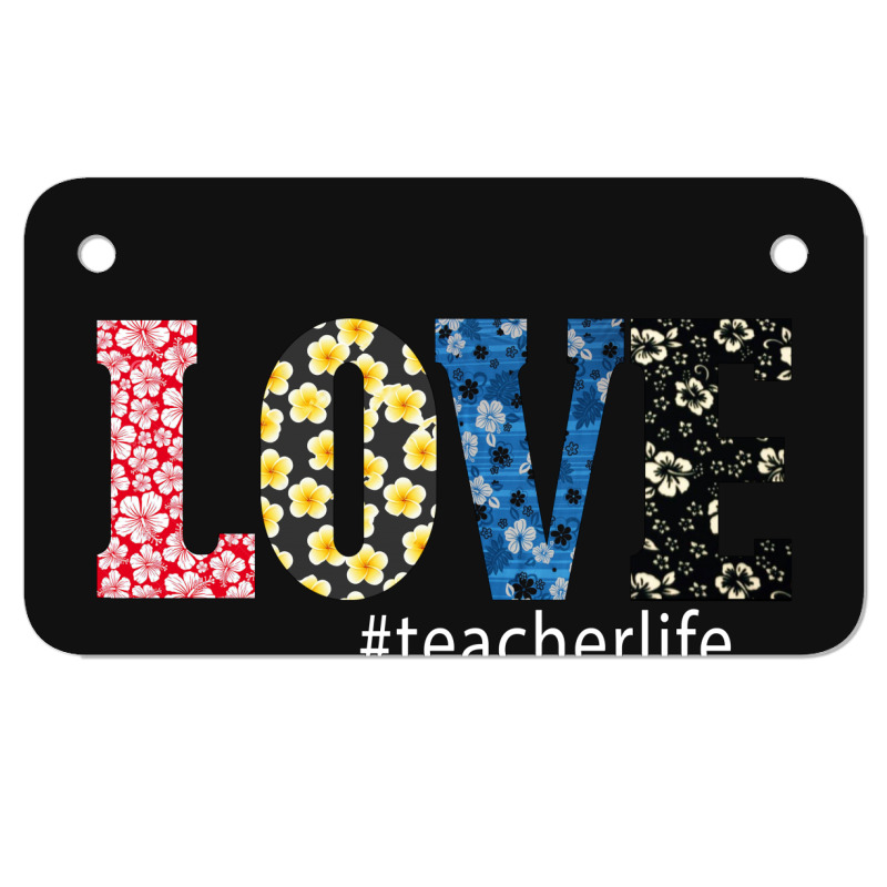 Love Teacher Motorcycle License Plate | Artistshot