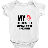 Clinical Nurse Specialist Funny Heart Baby Bodysuit | Artistshot