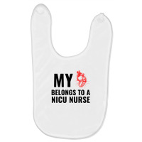 Nicu Nurse Funny Heart Baby Bibs | Artistshot