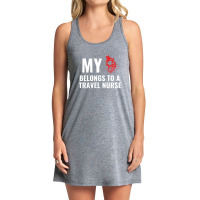 Travel Nurse Funny Heart White Tank Dress | Artistshot