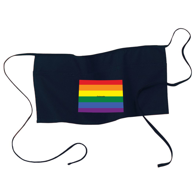 Colorado Rainbow Flag Waist Apron | Artistshot