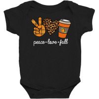 Peace Love Fall For Dark Baby Bodysuit | Artistshot