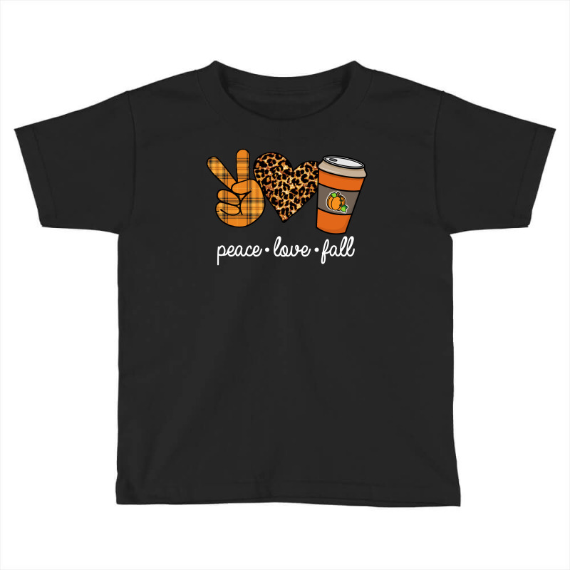 Peace Love Fall For Dark Toddler T-shirt by autlu2024 | Artistshot