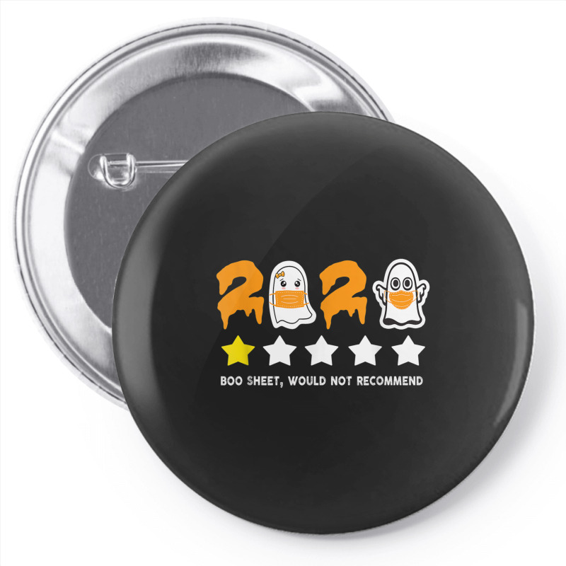 2020 Review One Star Rating Boo Sheet Pin-back Button | Artistshot