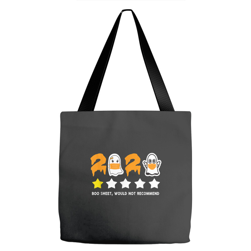 2020 Review One Star Rating Boo Sheet Tote Bags | Artistshot