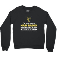 Amateur Ham Radio Operator Dad Grandpa Funny Gift Crewneck Sweatshirt | Artistshot