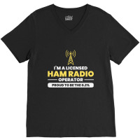 Amateur Ham Radio Operator Dad Grandpa Funny Gift V-neck Tee | Artistshot