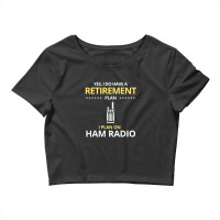 Amateur Ham Radio Operator Dad Grandpa Funny Gift Crop Top | Artistshot