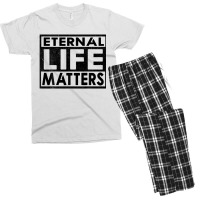 Eternal Life Matters Men's T-shirt Pajama Set | Artistshot