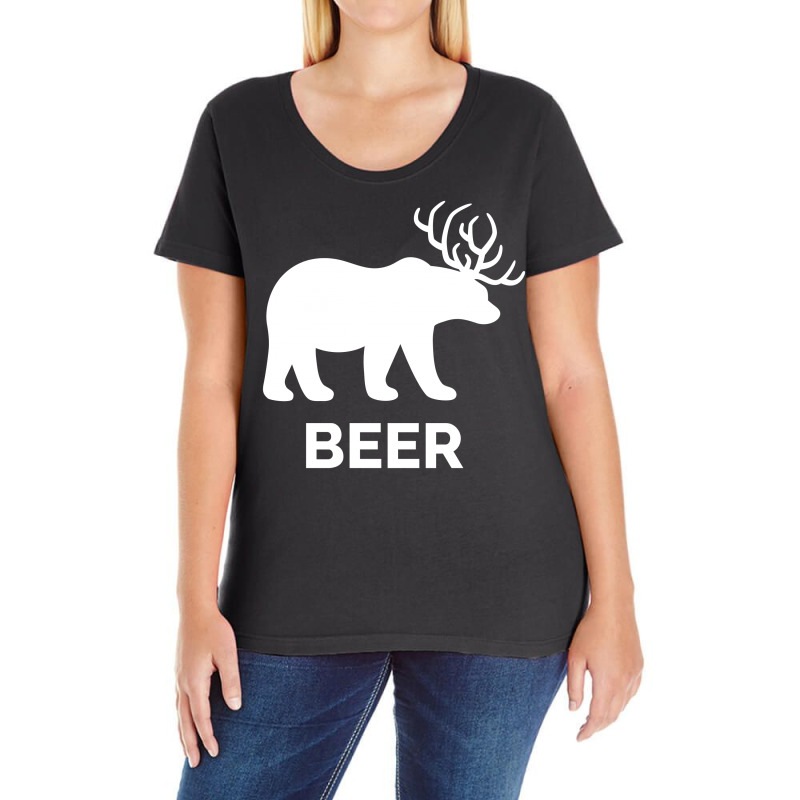 Beer Ladies Curvy T-Shirt by davidcourey | Artistshot