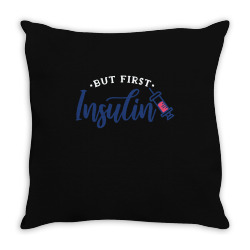 first insulin Throw Pillow | Artistshot