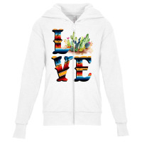 Cactus Love Youth Zipper Hoodie | Artistshot