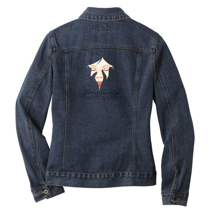 Face Ladies Denim Jacket by Disgus_Thing | Artistshot