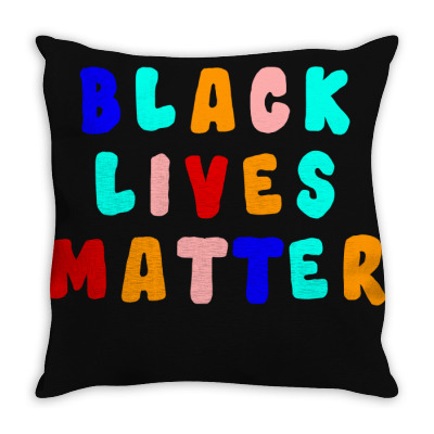 Blm Throw Pillow Designed By Black Box