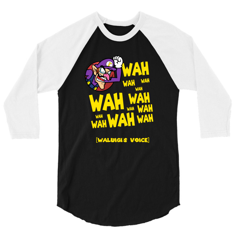 Waluigi Voice ( Wah ) 3/4 Sleeve Shirt by agus loli | Artistshot