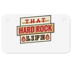 hard rock life Motorcycle License Plate | Artistshot