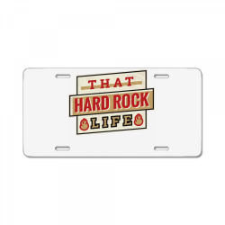 hard rock life License Plate | Artistshot