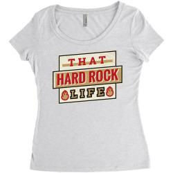 hard rock life Women's Triblend Scoop T-shirt | Artistshot