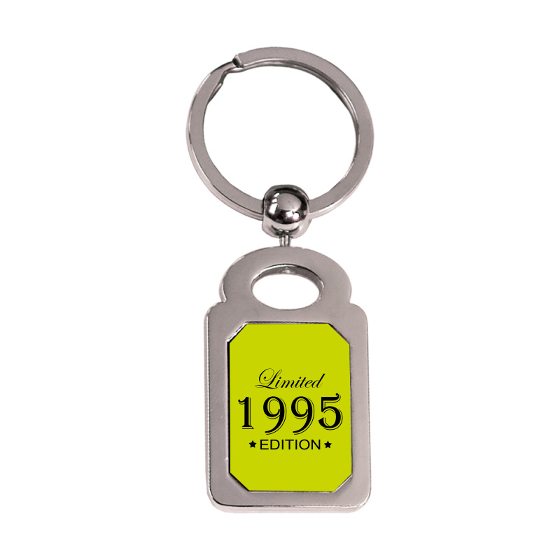 Limited Edition 1995 Silver Rectangle Keychain | Artistshot