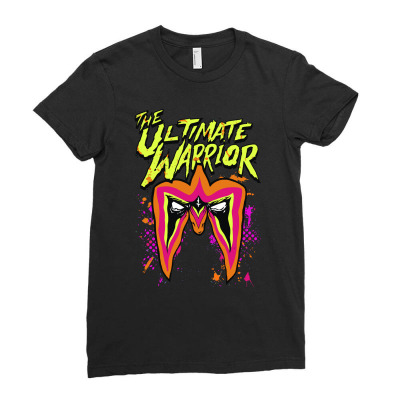The Ultimate Wrestler Ladies Fitted T-shirt Designed By Mdk Art