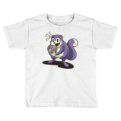 Hungry Squirrel Toddler T-shirt Designed By Zizahart
