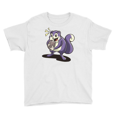 Hungry Squirrel Youth Tee Designed By Zizahart
