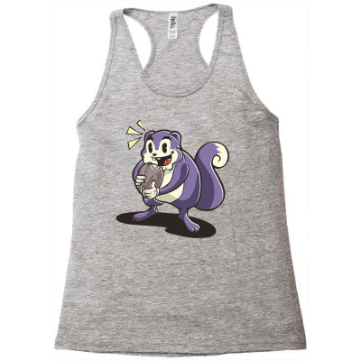 Hungry Squirrel Racerback Tank Designed By Zizahart