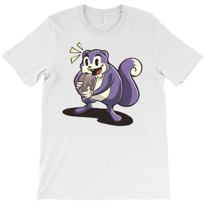 Hungry Squirrel T-shirt Designed By Zizahart