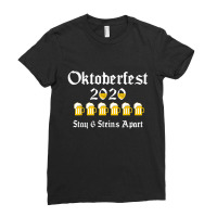 Oktoberfest 2020 6 Stein Apart Beer Ladies Fitted T-shirt | Artistshot