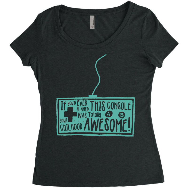 Never Stop Playing Women's Triblend Scoop T-shirt by Chiks | Artistshot