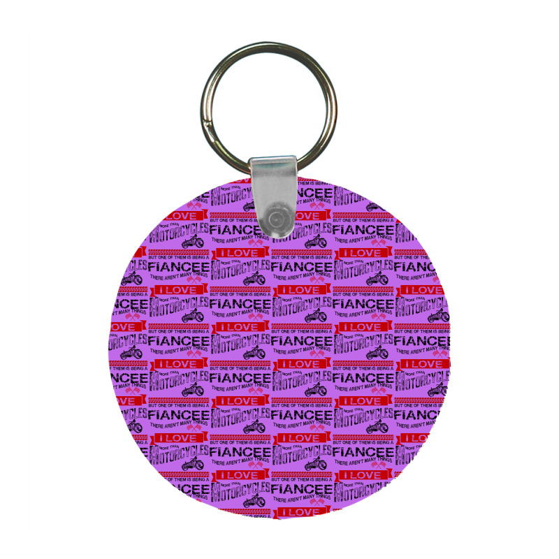 This Fiance Loves Motorcycles Frp Round Keychain | Artistshot