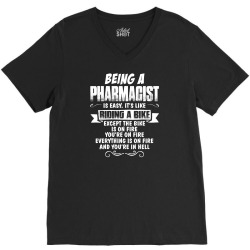 being a pharmacist V-Neck Tee | Artistshot