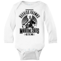 The Grandmaster Browns Martial Arts Gym Long Sleeve Baby Bodysuit | Artistshot