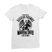 The Grandmaster Browns Martial Arts Gym Ladies Fitted T-shirt | Artistshot